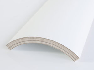 Holzviertelschale (mit Grundierfolie)